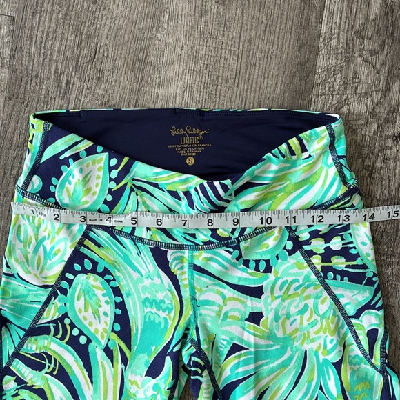 Lilly Pulitzer Thea Cropped Leggings | Party Like a Flock Star | Size S - Picture 10 of 12